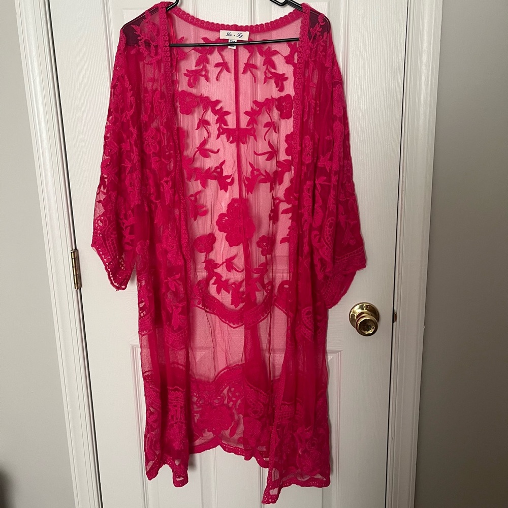 She+Sky Kimono/Beach Cover Up